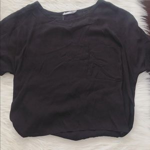 mesh shirk, it is black! with one pocket on side